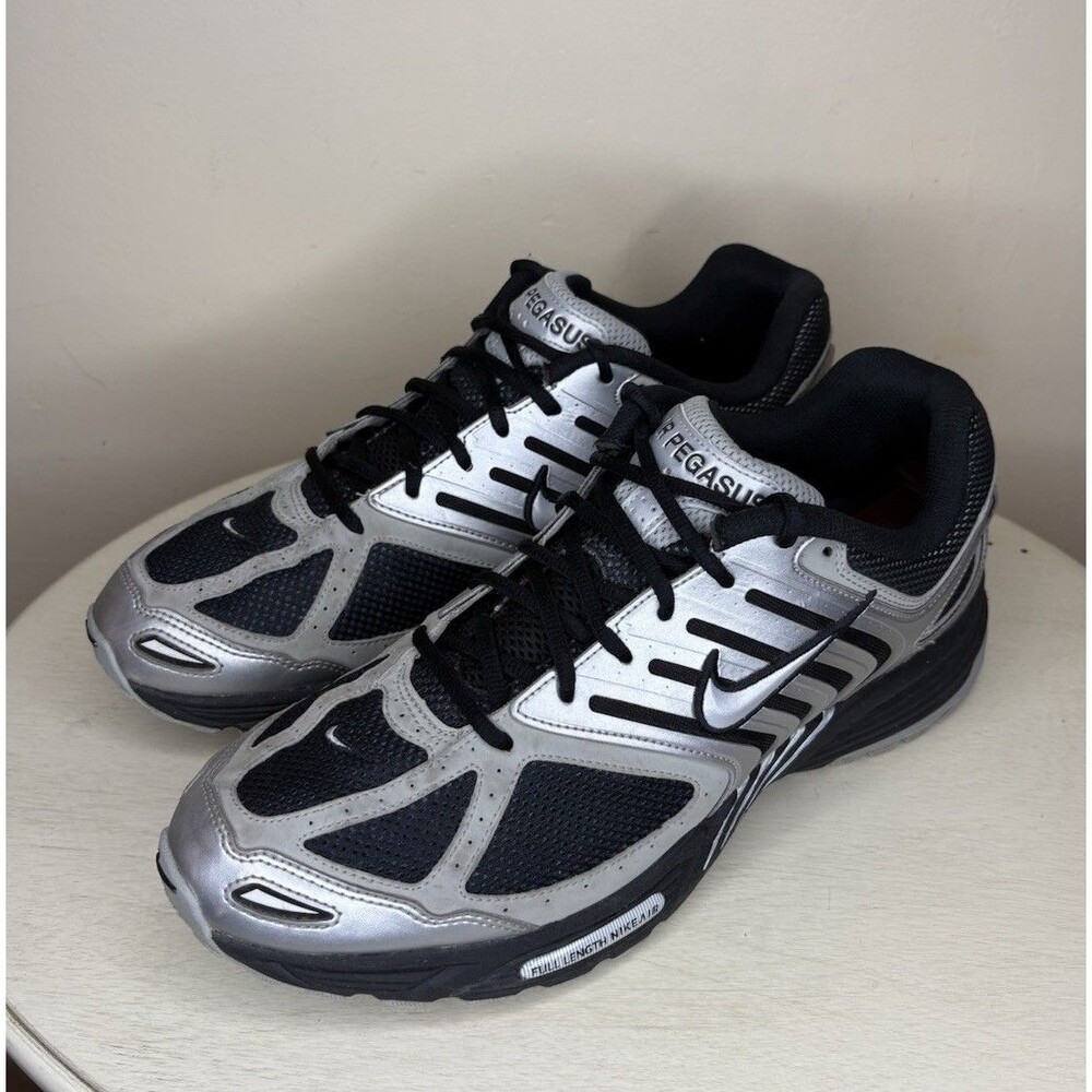 Nike Air Pegasus 2005 Metallic Silver Black Mens Size 13 Running Sneakers HQ5403